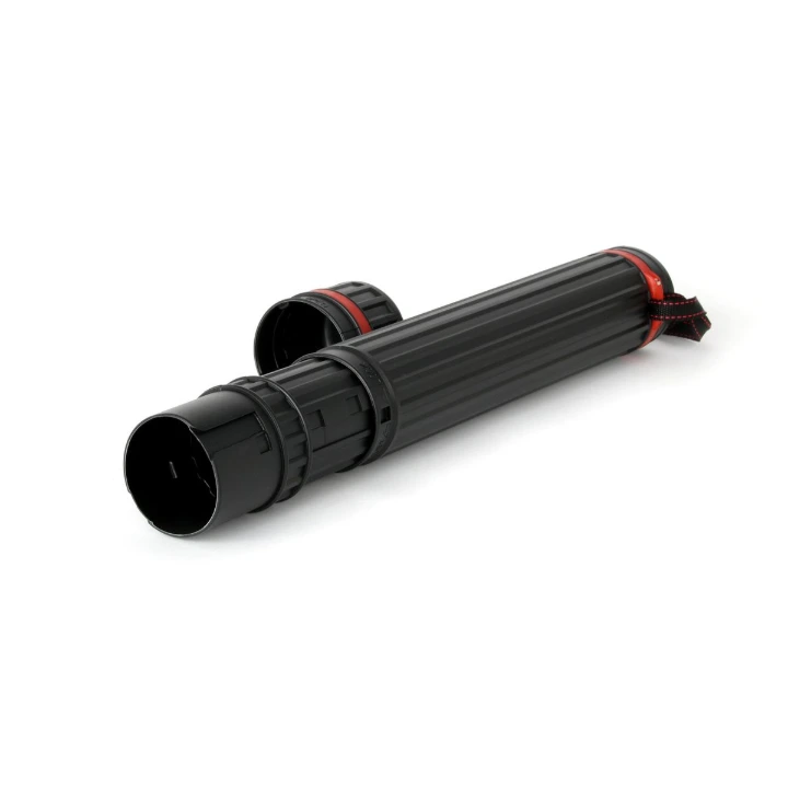 Durable black plastic mailing tube