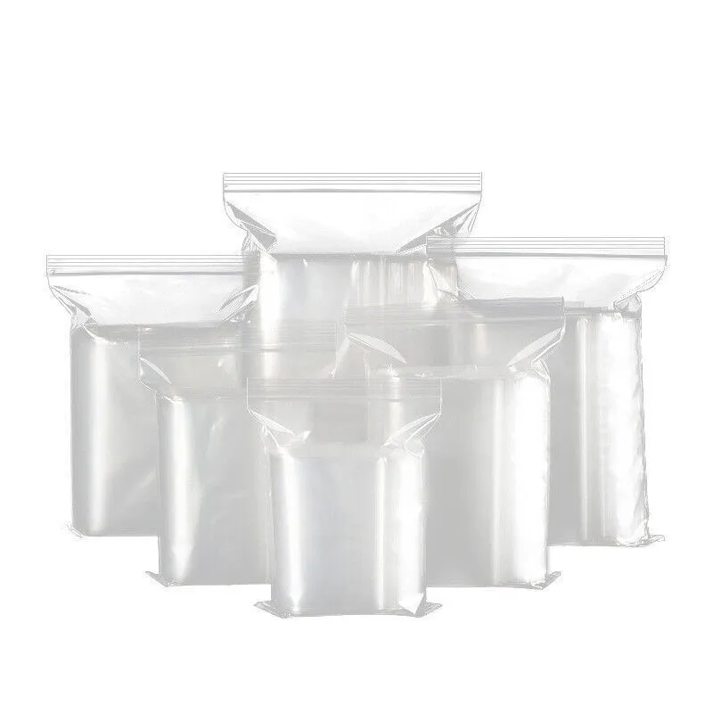 100pcs 1/4 kg Ziplock Bags – 11x16 cm Heavy-Duty Clear Pouches