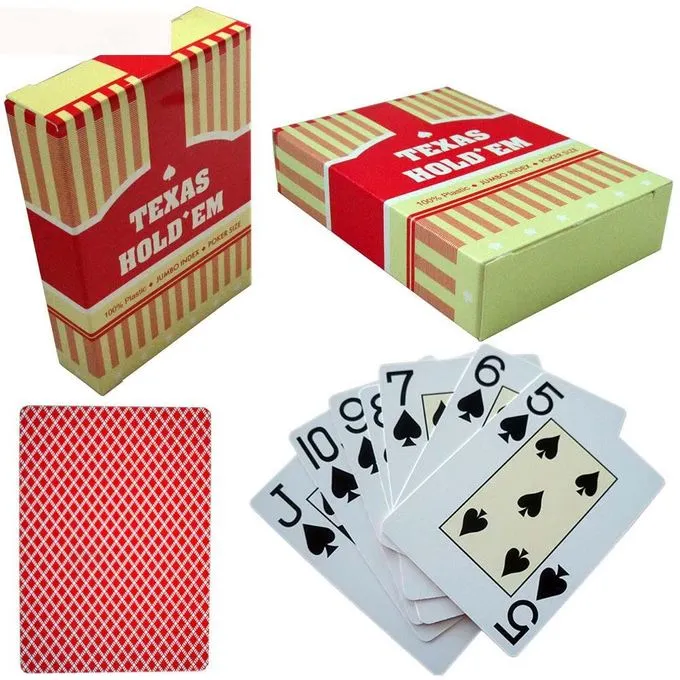 Poker Size Plastic Coated Playing Cards
