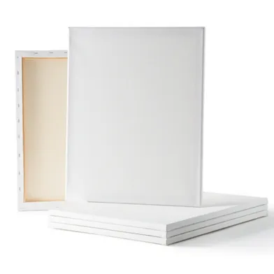Primed Canvas – 15 × 20 cm | Ready-to-Paint Stretched Artist Canvas