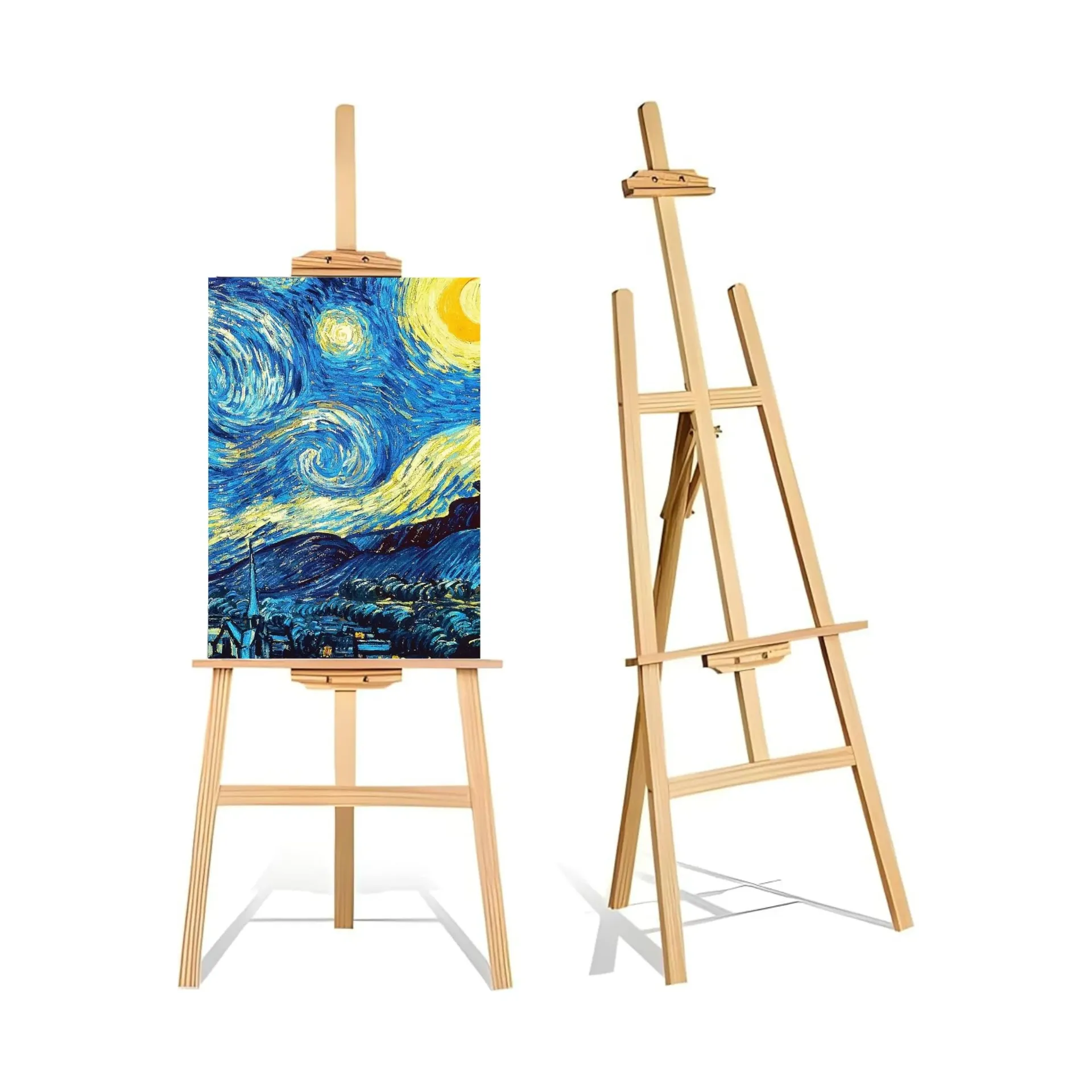 1.7-Meter Pine Wood Easel Stand